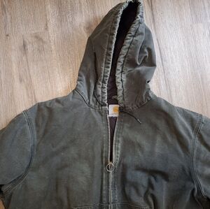 Carhartt Olive Green Quilted Jacket